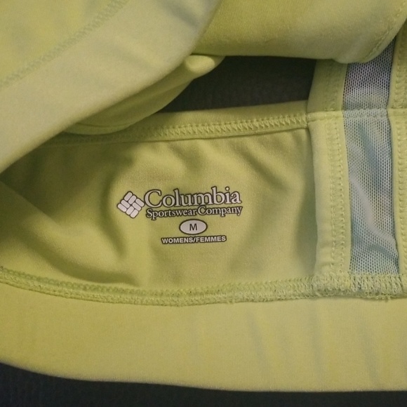 Yellow-lime Columbia sports bra - Picture 3 of 4